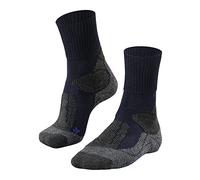 FALKE TK1 Adventure Cool M So lyocell hilo funcional antiampollas gruesos 1 par, Calcetines para senderismo Hombre, Azul Marine 6120, 42-43