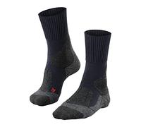 FALKE TK1 Adventure M So lana hilo funcional antiampollas gruesos 1 par, Calcetines para senderismo Hombre, Azul Marine 6120, 44-45