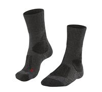 Falke TK1 Adventure M SO lana hilo funcional anti-ampollas gruesa 1 par, Calcetines para correr Hombre, Gris Asphalt Melange 3180, 46-48