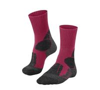 FALKE TK1 Adventure W So lana hilo funcional antiampollas gruesos 1 par, Calcetines para senderismo Mujer, Rosa Rose 8565, 37-38
