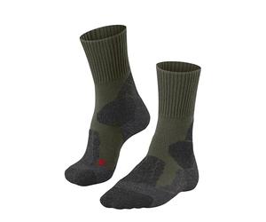 FALKE TK1 Adventure W So lana hilo funcional antiampollas gruesos 1 par, Calcetines para senderismo Mujer, Verde Olive 7830, 37-38