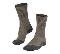 FALKE TK1 Adventure Wool M So lana hilo funcional antiampollas gruesos 1 par, Calcetines para senderismo Hombre, Beis Kitt Mouline 4310, 42-43