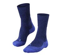 FALKE TK1 Adventure Wool M So lana hilo funcional antiampollas gruesos 1 par, Calcetines para senderismo Hombre, Azul Yve 6714, 46-48