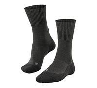 FALKE TK1 Adventure Wool M So lana hilo funcional antiampollas gruesos 1 par, Calcetines para senderismo Hombre, Gris Smog 3150, 42-43