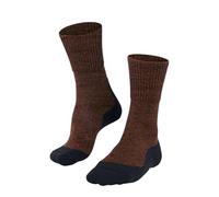 FALKE TK1 Adventure Wool M So lana hilo funcional antiampollas gruesos 1 par, Calcetines para senderismo Hombre, Naranja Tangerine 8094, 46-48