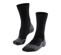 Falke Calcetines para senderismo TK2 Explore Cool M – Lyocell, antiampollas, gruesos – Negro 44-45