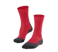 FALKE TK2 Explore Cool M So lyocell hilo funcional antiampollas gruesos 1 par, Calcetines para senderismo Hombre, Rojo Big Red 8178, 44-45