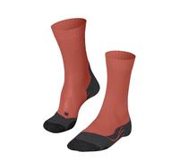 FALKE TK2 Explore Cool W So lyocell hilo funcional antiampollas gruesos 1 par, Calcetines para senderismo Mujer, Naranja Coral 8017, 37-38