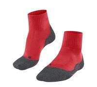 FALKE TK2 Explore Cool Short M Sso lyocell hilo funcional antiampollas gruesos 1 par, Calcetines para senderismo Hombre, Rojo Big Red 8178, 44-45