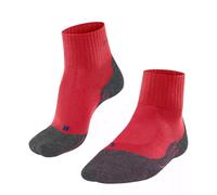 FALKE TK2 Explore Cool Short M Sso lyocell hilo funcional antiampollas gruesos 1 par, Calcetines para senderismo Hombre, Rojo Big Red 8178, 44-45