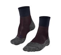 FALKE TK2 Explore Cool Short M Sso lyocell hilo funcional antiampollas gruesos 1 par, Calcetines para senderismo Hombre, Rojo Barolo 8526, 44-45