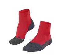 FALKE TK2 Explore Cool Short W Sso lyocell hilo funcional antiampollas gruesos 1 par, Calcetines para senderismo Mujer, Rojo Big Red 8178, 37-38