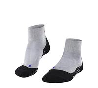 FALKE TK2 Explore Cool Short W Sso lyocell hilo funcional antiampollas gruesos 1 par, Calcetines para senderismo Mujer, Gris Light Grey 3403, 37-38
