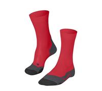 FALKE TK2 Explore Cool W So lyocell hilo funcional antiampollas gruesos 1 par, Calcetines para senderismo Mujer, Rojo Big Red 8178, 35-36