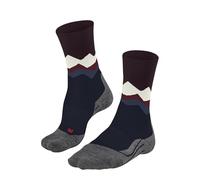 FALKE TK2 Explore Crest M So lana hilo funcional antiampollas gruesos 1 par, Calcetines para senderismo Hombre, Azul Limoges 6117, 39-41