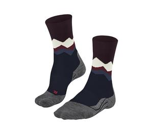 FALKE TK2 Explore Crest M So lana hilo funcional antiampollas gruesos 1 par, Calcetines para senderismo Hombre, Azul Limoges 6117, 39-41
