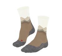 FALKE TK2 Explore Crest W So lana hilo funcional antiampollas gruesos 1 par, Calcetines para senderismo Mujer, Beis Beige 4240, 39-40