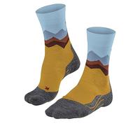 FALKE TK2 Explore Crest W So lana hilo funcional antiampollas gruesos 1 par, Calcetines para senderismo Mujer, Amarillo Lemonade 1301, 35-36