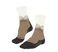 FALKE TK2 Explore Crest W So lana hilo funcional antiampollas gruesos 1 par, Calcetines para senderismo Mujer, Beis Beige 4240, 39-40