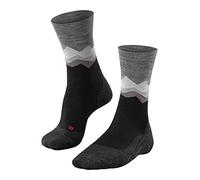 FALKE TK2 Explore M So lana hilo funcional antiampollas gruesos 1 par, Calcetines para senderismo Hombre, Negro Black 3003-O Crest, 42-43