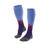 FALKE TK2 Explore Long W Kh lana hilo funcional antiampollas gruesos 1 par, Calcetines para senderismo Mujer, Morado Purple 6300, 39-40