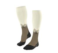 FALKE TK2 Explore Long W Kh lana hilo funcional antiampollas gruesos 1 par, Calcetines para senderismo Mujer, Beis Beige 4240, 37-38