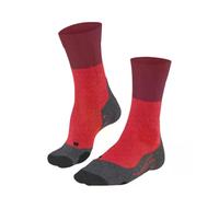 FALKE TK2 Explore M So lana hilo funcional antiampollas gruesos 1 par, Calcetines para senderismo Hombre, Rojo Big Red 8178, 42-43