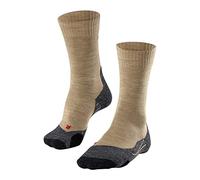 FALKE TK2 Explore M So lana hilo funcional antiampollas gruesos 1 par, Calcetines para senderismo Hombre, Beis Nature Melange 4100-O, 42-43