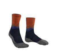 FALKE TK2 Explore M So lana hilo funcional antiampollas gruesos 1 par, Calcetines para senderismo Hombre, Azul Marine 6123-O Crest, 46-48