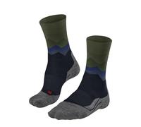 FALKE TK2 Explore M So lana hilo funcional antiampollas gruesos 1 par, Calcetines para senderismo Hombre, Azul Space Blue 6116-O Crest, 46-48