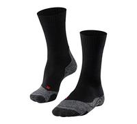 FALKE TK2 Explore M So lana hilo funcional antiampollas gruesos 1 par, Calcetines para senderismo Hombre, Negro Black-Mix 3010-O, 44-45