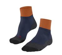FALKE TK2 Explore Short M Sso lana hilo funcional antiampollas gruesos 1 par, Calcetines para senderismo Hombre, Azul Enzian 6570, 42-43