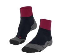 FALKE TK2 Explore Short W Sso lana hilo funcional antiampollas gruesos 1 par, Calcetines para senderismo Mujer, Azul Space Blue 6116, 41-42