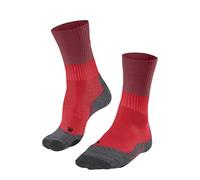 FALKE TK2 Explore W So lana hilo funcional antiampollas gruesos 1 par, Calcetines para senderismo Mujer, Rojo Big Red 8178, 37-38