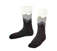 FALKE TK2 Trend Kids K So lana hilo funcional antiampollas gruesos 1 par, Calcetines para senderismo Unisex niños, Negro Black 3002, 23-26