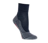 FALKE TK5 Wander Short W Sso lana hilo funcional antiampollas finos 1 par, Calcetines para senderismo Mujer, Gris Asphalt Melange 3180, 35-36