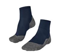FALKE TK5 Wander Cool Short M Sso lyocell hilo funcional antiampollas finos 1 par, Calcetines para senderismo Hombre, Azul Blue Pond 6598, 42-43