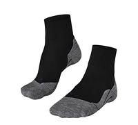 FALKE TK5 Wander Cool Short M Sso lyocell hilo funcional antiampollas finos 1 par, Calcetines para senderismo Hombre, Negro Black-Mix 3010, 42-43