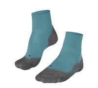FALKE TK5 Wander Cool Short W Sso lyocell hilo funcional antiampollas finos 1 par, Calcetines para senderismo Mujer, Azul Turquoise 6206, 35-36