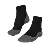 FALKE TK5 Wander Cool Short W Sso lyocell hilo funcional antiampollas finos 1 par, Calcetines para senderismo Mujer, Negro Black-Mix 3010, 37-38