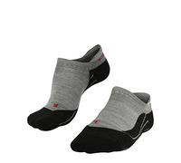 FALKE TK5 Wander Invisible M In lana algodón hilo funcional antiampollas finos 1 par, Calcetines para senderismo Hombre, Gris Light Grey 3403, 44-45