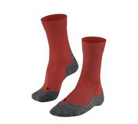 FALKE TK5 Wander M So lana hilo funcional antiampollas finos 1 par, Calcetines para senderismo Hombre, Naranja Electric Orange 8192, 44-45