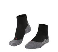 FALKE TK5 Wander Short M Sso lana hilo funcional antiampollas finos 1 par, Calcetines para senderismo Hombre, Negro Black-Mix 3010, 39-41