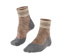 FALKE TK5 Wander Short M Sso lana hilo funcional antiampollas finos 1 par, Calcetines para senderismo Hombre, Beis Beige Melange 4043, 39-41