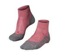 FALKE TK5 Wander Short W SSO lana hilo funcional anti-ampollas fino 1 par, Calcetines para senderismo Mujer, Rojo (Mixed Berry 8215), 39-40