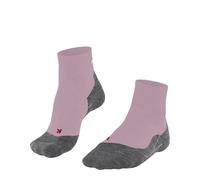 FALKE TK5 Wander Short W Sso lana hilo funcional antiampollas finos 1 par, Calcetines para senderismo Mujer, Rosa Thulit 8663, 41-42