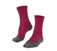 FALKE TK5 Wander W So lana hilo funcional antiampollas finos 1 par, Calcetines para senderismo Mujer, Rosa Rose/Grey 8560, 37-38