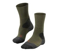FALKE TKX Expedition M So hilo funcional lana antiampollas gruesos 1 par, Calcetines para senderismo Hombre, Verde Olive 7830, 42-43