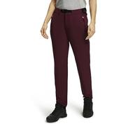 FALKE Trekking Trousers W TR Hilo Funcional regulación de la Humedad 1 Pieza, Pantalones para Senderismo Mujer, Rojo (Grape Wine 8213), 34