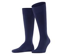 FALKE Ultra Energizing M Kh algodón con compresión 1 par, Calcetines largos Hombre, Azul Deep Blue 6418, 39-40